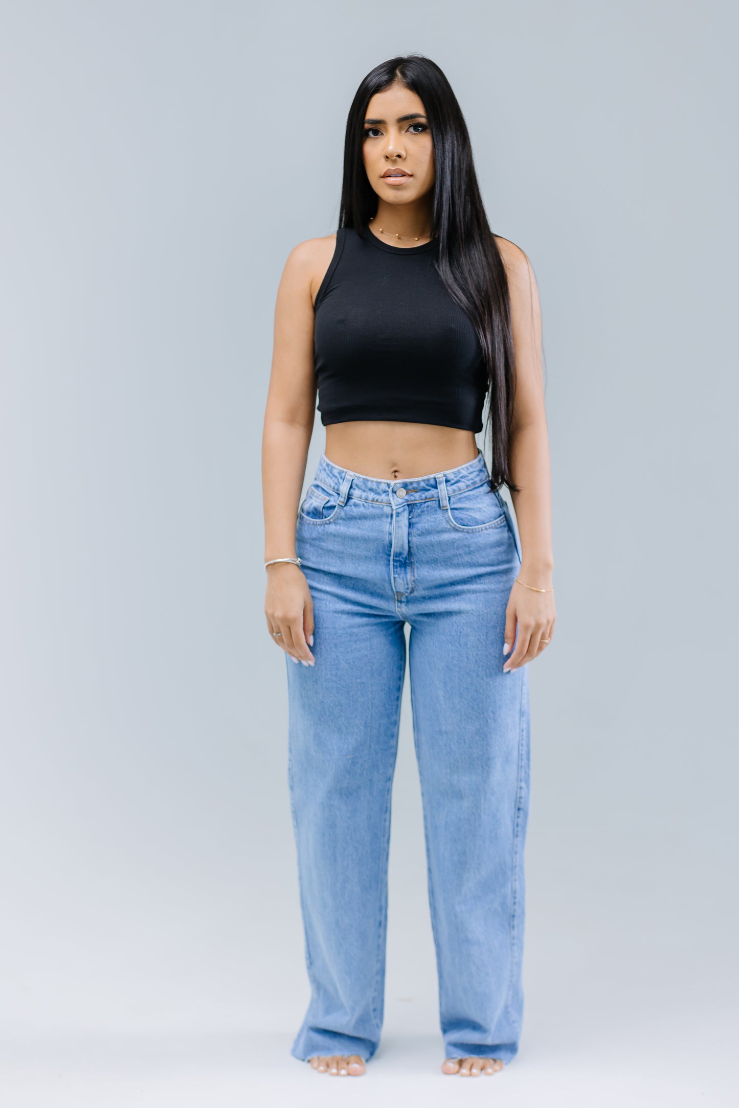 WIDE LISO MÉDIUM BLUE