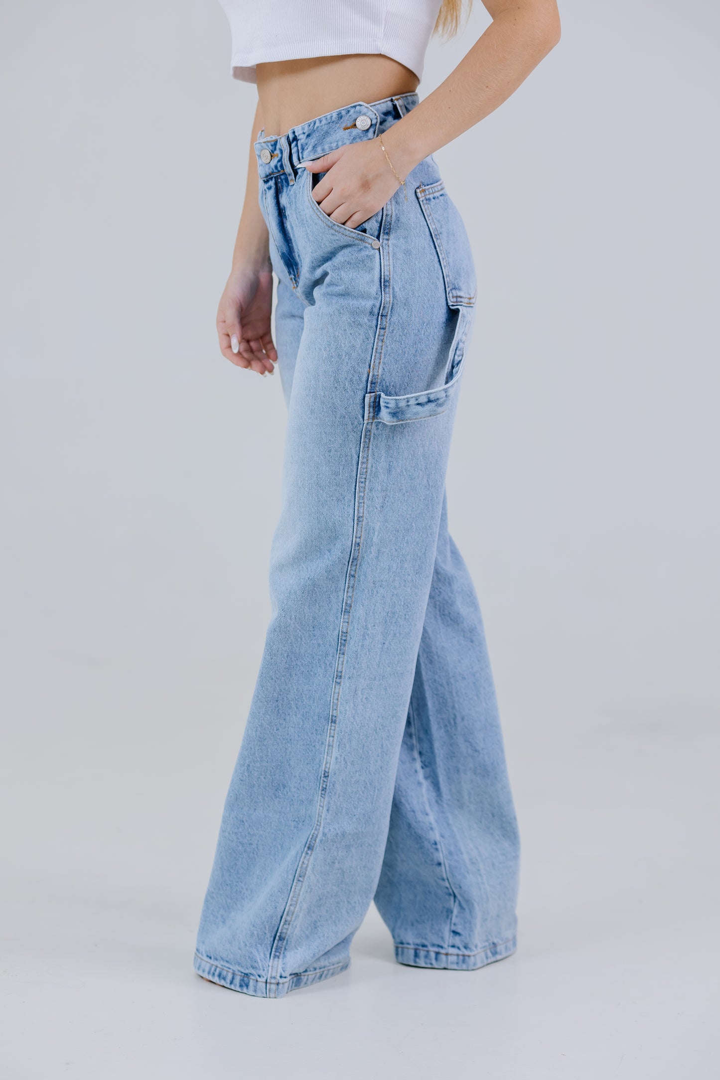 BAGGY JEANS DIRTY LIGHT BLUE