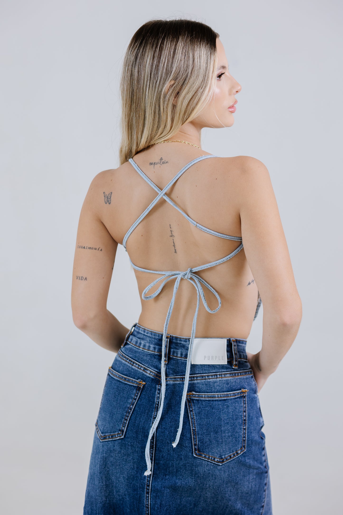 CROP TOP COPA LIGHT BLUE