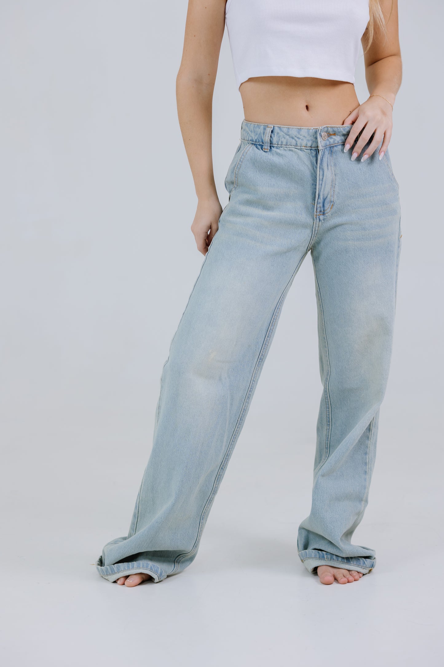 BAGGY JEANS DIRTY LIGHT BLUE