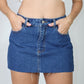 MINI FALDA FLECOS MEDIUM BLUE