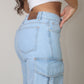 BAGGY CARGO LIGHT BLUE