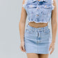 CHALECO CROP DENIM FLECOS