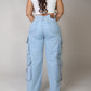 BAGGY CARGO LIGHT BLUE