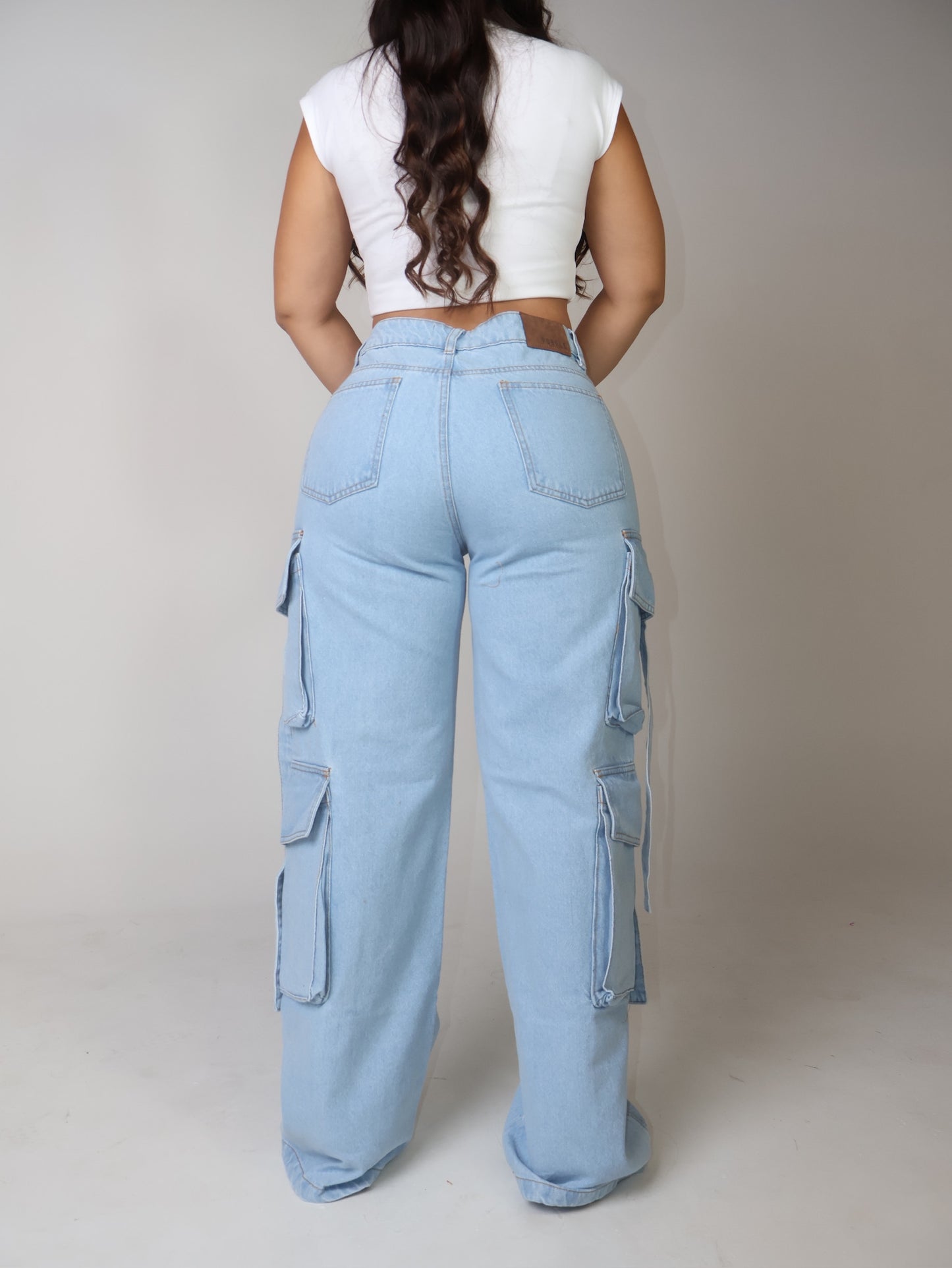BAGGY CARGO LIGHT BLUE