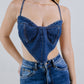 CROP TOP COPA DARK BLUE