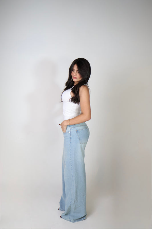 BAGGY TIRO BAJO CLARO