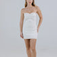 MINI DRESS DENIM STRETCH BEIGE