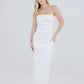 MAXI DRESS DENIM STRETCH BEIGE