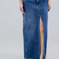 MAXI FALDA DENIM STRECH
