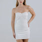 MINI DRESS DENIM STRETCH BEIGE