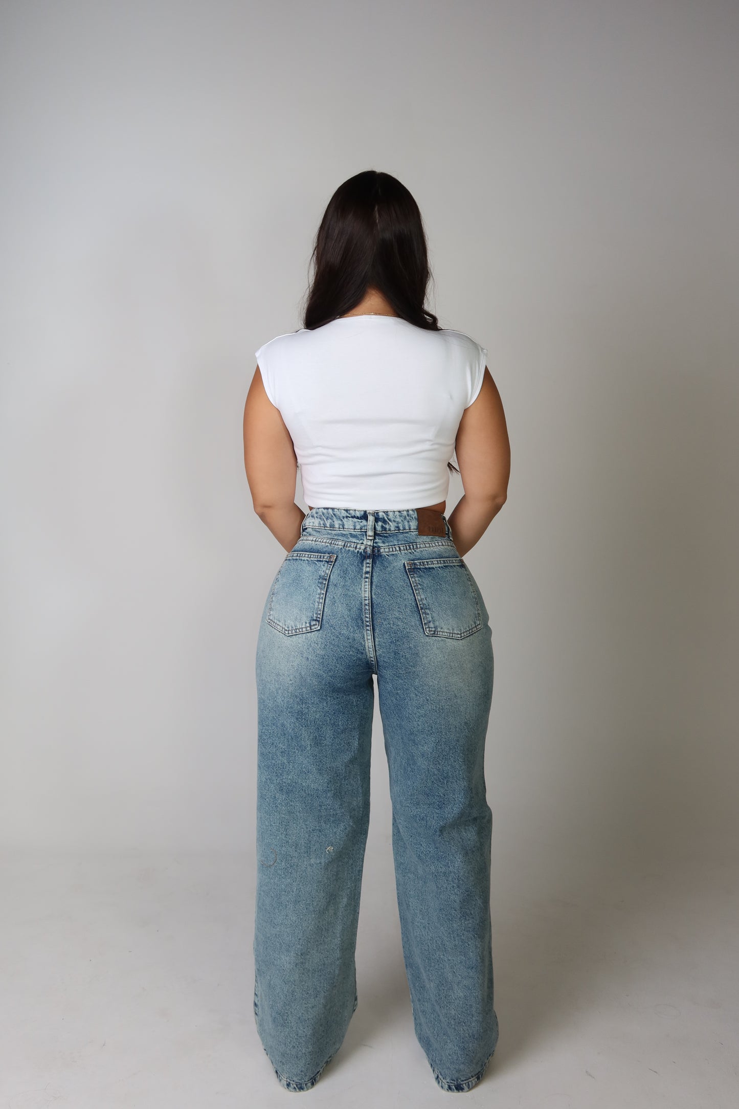 WIDE DESTROYED DIRTY WASH