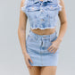 CHALECO CROP DENIM FLECOS