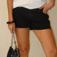 LOW RISE SHORTS BLACK