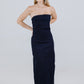 MAXI DRESS DENIN STRETCH DARK BLUE