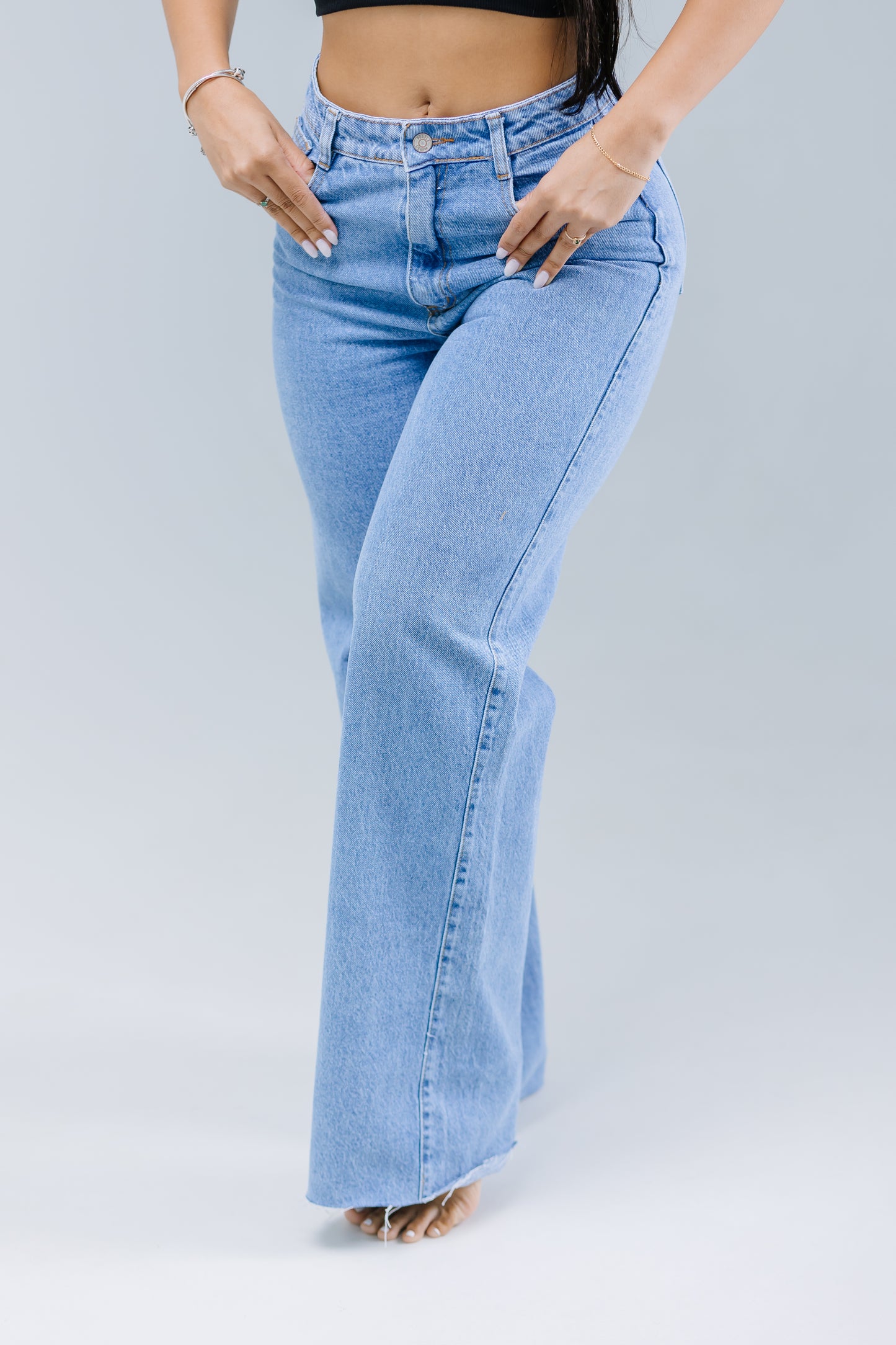 WIDE LISO MÉDIUM BLUE