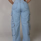 BAGGY CARGO LIGHT BLUE