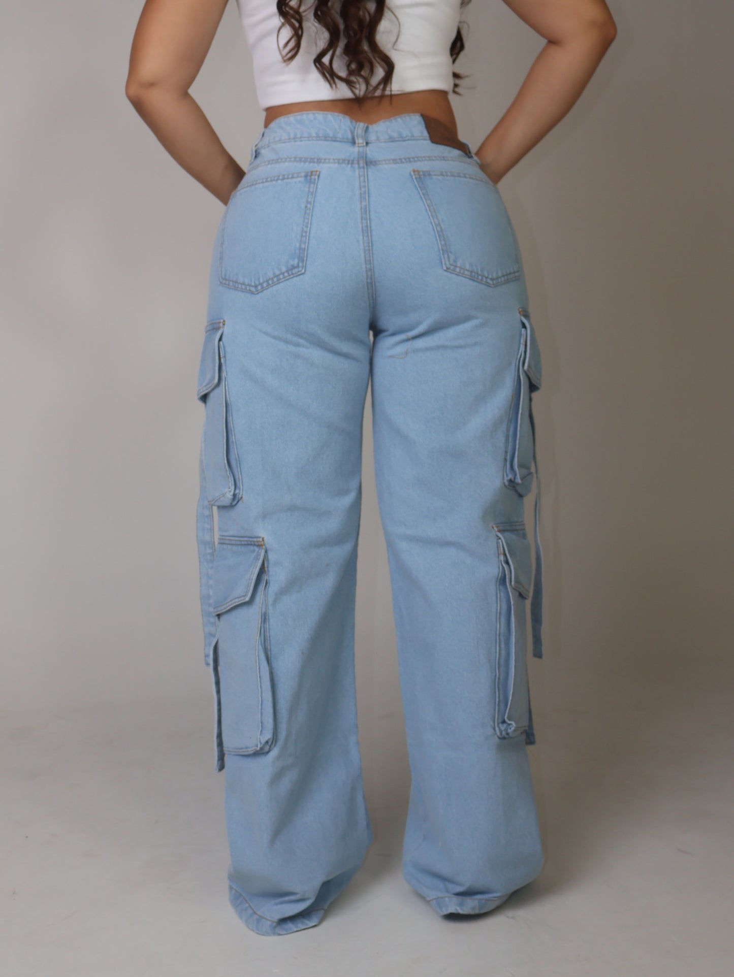 BAGGY CARGO LIGHT BLUE