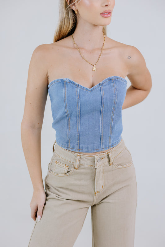 CROP TOP BASIC HEART