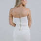 MINI DRESS DENIM STRETCH BEIGE