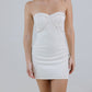 MINI DRESS DENIM STRETCH BEIGE