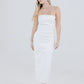 MAXI DRESS DENIM STRETCH BEIGE